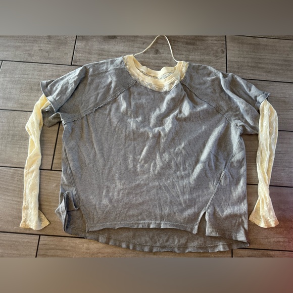 We The Free Tops - We The Free Womens Peasant Top Boho Lace Long Sleeve Oversized Blouse Large